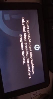 NAVMAN 5000 LM - błąd klucz produktu nieprawidłowy i crash NavDesk 7.50