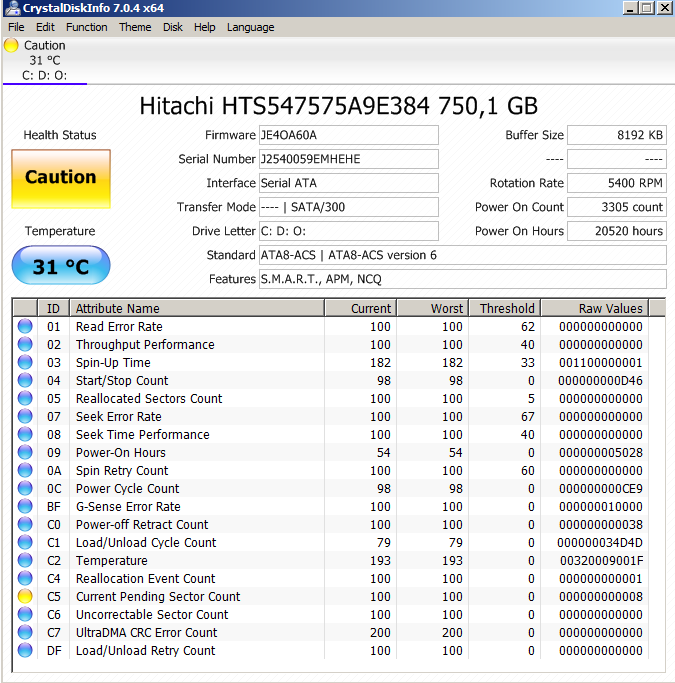 HP Pavilion g6 1020sw - dysk do wymiany? - elektroda.pl