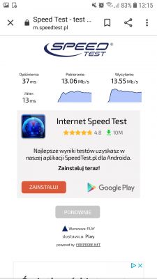 Huawei B315s-22 w Inowrocławiu - niska prędkość internetu LTE