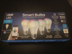 Feit Electric LED Smart Bulbs Packaging Packaging of a Feit Electric LED Smart Bulbs set.