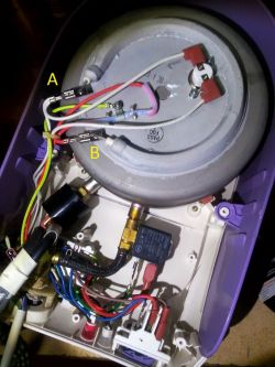 Philips GC 6440 steam generator - No steam, not working: work light g