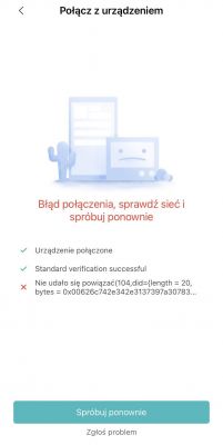 Błąd połączenia, sprawdź sieć i spróbuj ponownie w Hulajnodze Mi Pro 2