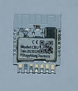 CBU module with markings and connectors.
