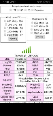 Huawei B535 - Antenna selection