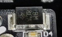 Identyfikacja diod BM 8CA, MB 14A, BM 78A w układzie zasilania za gniazdem