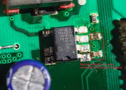 Bosch SRV45T13EU/44 - nie wyświetla niczego, żadna dioda się nie pali po wymianie LNK304GN i 100Ω