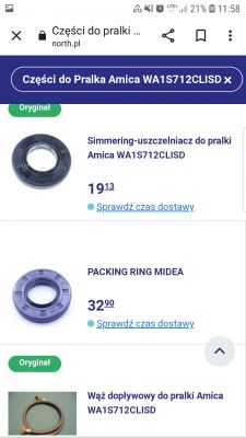 Amica WA1S712CLiSD - Głośniejsza praca przy wirowaniu, podejrzenie uszkodzonych łożysk