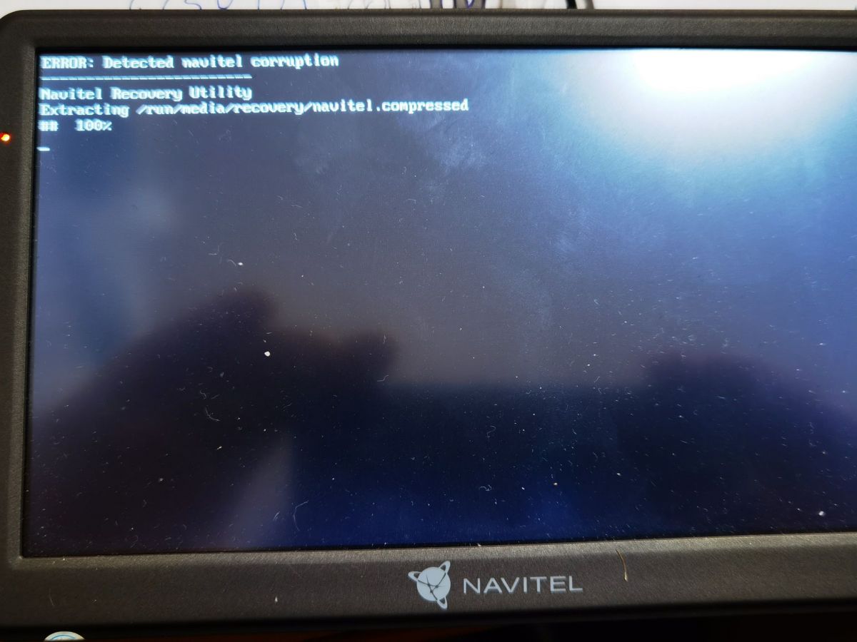 Error detected navitel corruption как исправить