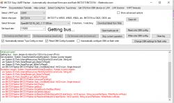 Screenshot of BK7231 Easy UART Flasher showing an error message.
