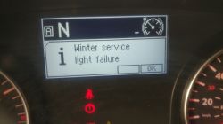 MAN TGM 2011 - komunikat: Winter service, light failure