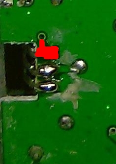 Canva CB-268 - Urwany pad lutowniczy bazy 2SC2078 (końcówki mocy), brak schematu