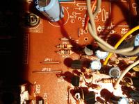 President Valery - wartość rezystora R90 w radiu, zwęglona powłoka