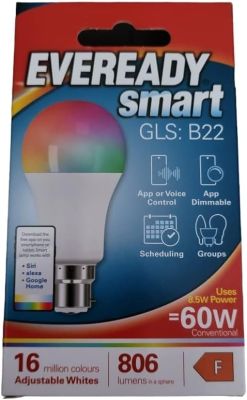 EVEREADY S19529 8.5W RGB+ OpenBeken BK7231N CB2L KP18058 RGBW I2C Pinout & Setup