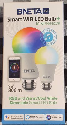 BNETA IoT Smart WIFI LED Bulb E27 - RGB+2700-6500K bulbs (BK7231N/CB2L/BP5758D)