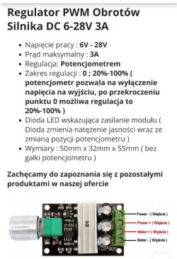 Jaki potencjometr B500-180 do regulacji wentylatora 6 V w grillu bezdymnym?