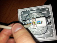 Połączenie dwóch gniazd RJ45 - Połączenie Router -> gniazdo -> gniazdo -&g