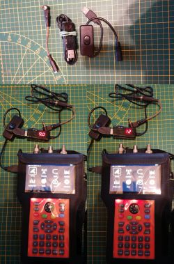 Zestaw miernika sygnału GTMedia z przetwornicą USB 9/12V i kablem mini jack