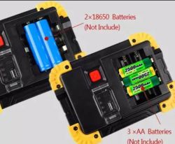 Latarka/Lampka przenośna powerbank USB COB LED HP1807 ładowana z USB