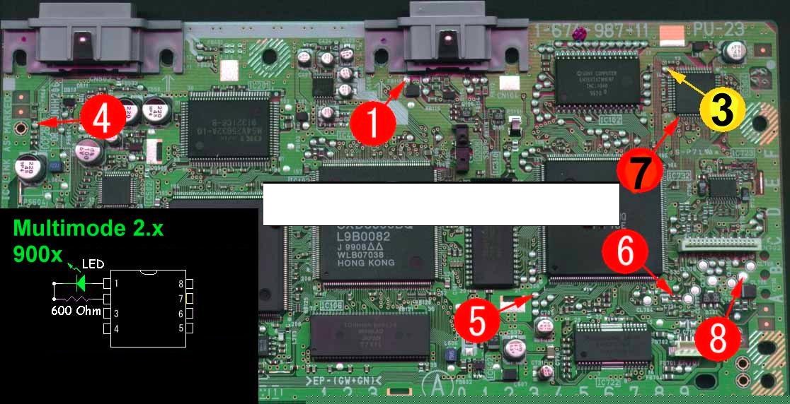 Konsola PS 1 po próbie przerobienia nie działa.(scph-9002)