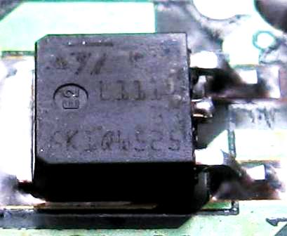 LCD Benq T705 - Identyfikacja i zamiennik tranzystora GKIQW525 L111 37