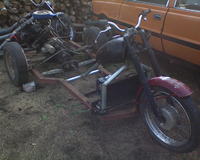 Motocykl SAM z silnikem z malucha...