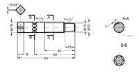 Jak zwymiarować wielowypust osi ślimaka w AutoCAD?
