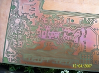 Printing with a laser printer on a PCB laminate