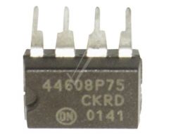 Mikroukład MC44608P75 z widocznymi pinami.