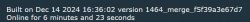 User interface fragment displaying version information for 1464_merge_f5f39a3e67d7.