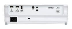 Panel tylny projektora z wejściami HDMI, USB, 3D SYNC, 12V OUT i wyjściem AUDIO OUT (mini jack).