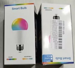 Smart Bulb Packaging Smart Bulb packaging with colorful graphics.