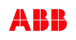 Red ABB logo on a white background.