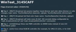 Screenshot of the flag settings panel for WinTest_3145CAFF with flag 4 highlighted.