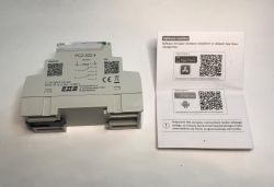Zegar programowalny PCZ-522.4 z instrukcją i kodami QR do aplikacji sterującej
