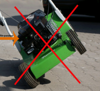 Cleaning & Painting Petrol Lawnmower: Safely Turn 180 Degrees or Use Channel for Thorough Care