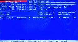 Ekran programu Memtest86 z testem pamięci RAM zakończonym bez błędów