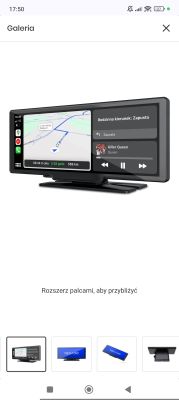 Ekran multimedialny Nexadio z nawigacją i odtwarzaczem muzyki
