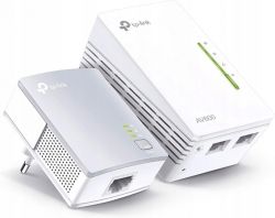 Para adapterów TP-Link AV600 z dwoma portami Ethernet.