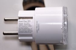 Close-up of the Smart Plug EP2 with visible technical specifications.