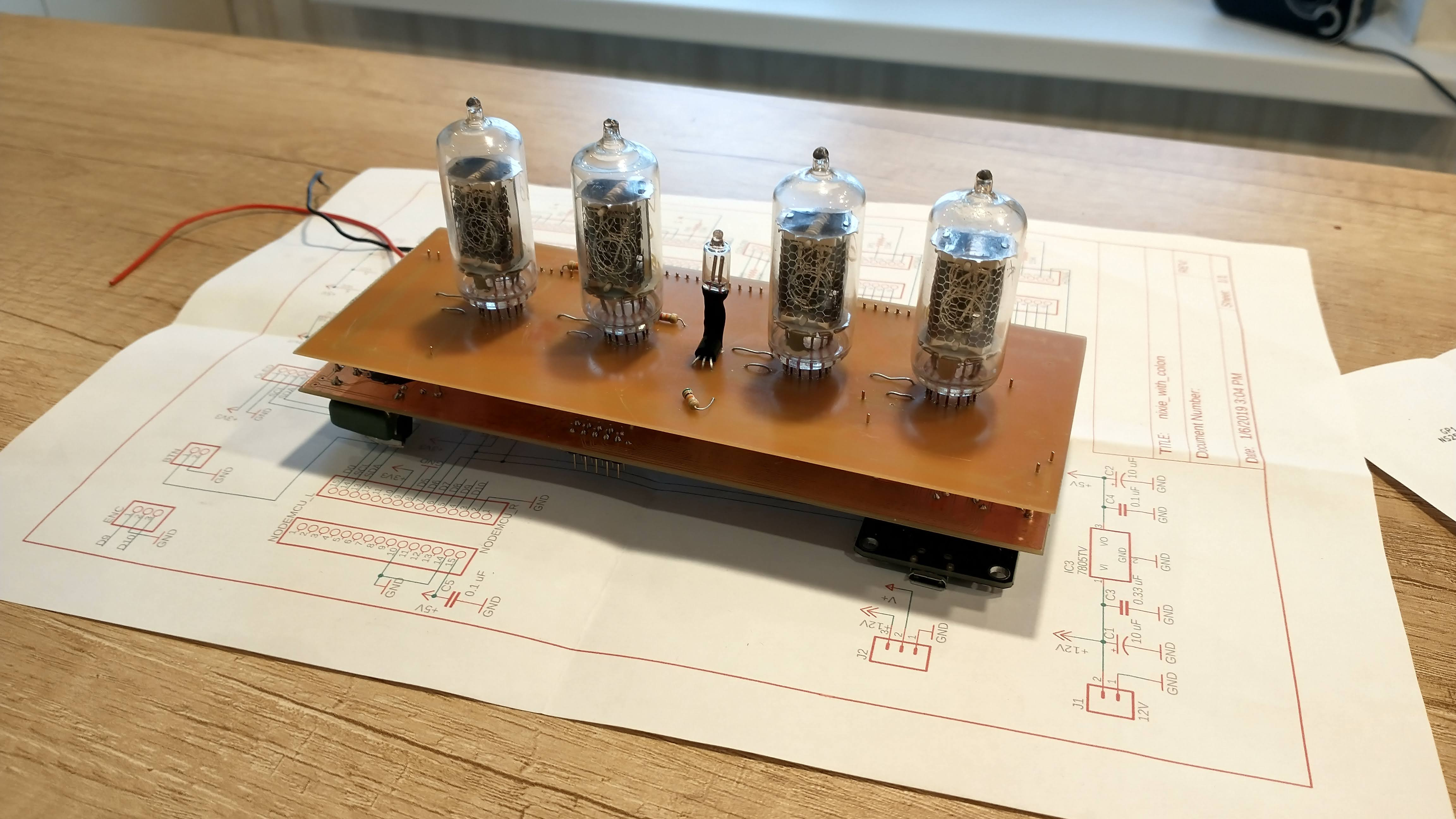 Nixie Clock ESP8266 (NodeMCU, OLED)