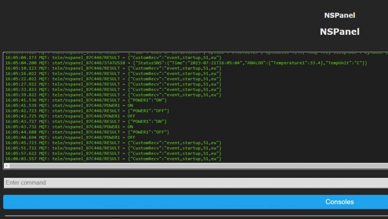 Sonoff NSPanel czyli włącznik/panel dotykowy do kontroli całego domu - Home Assistant