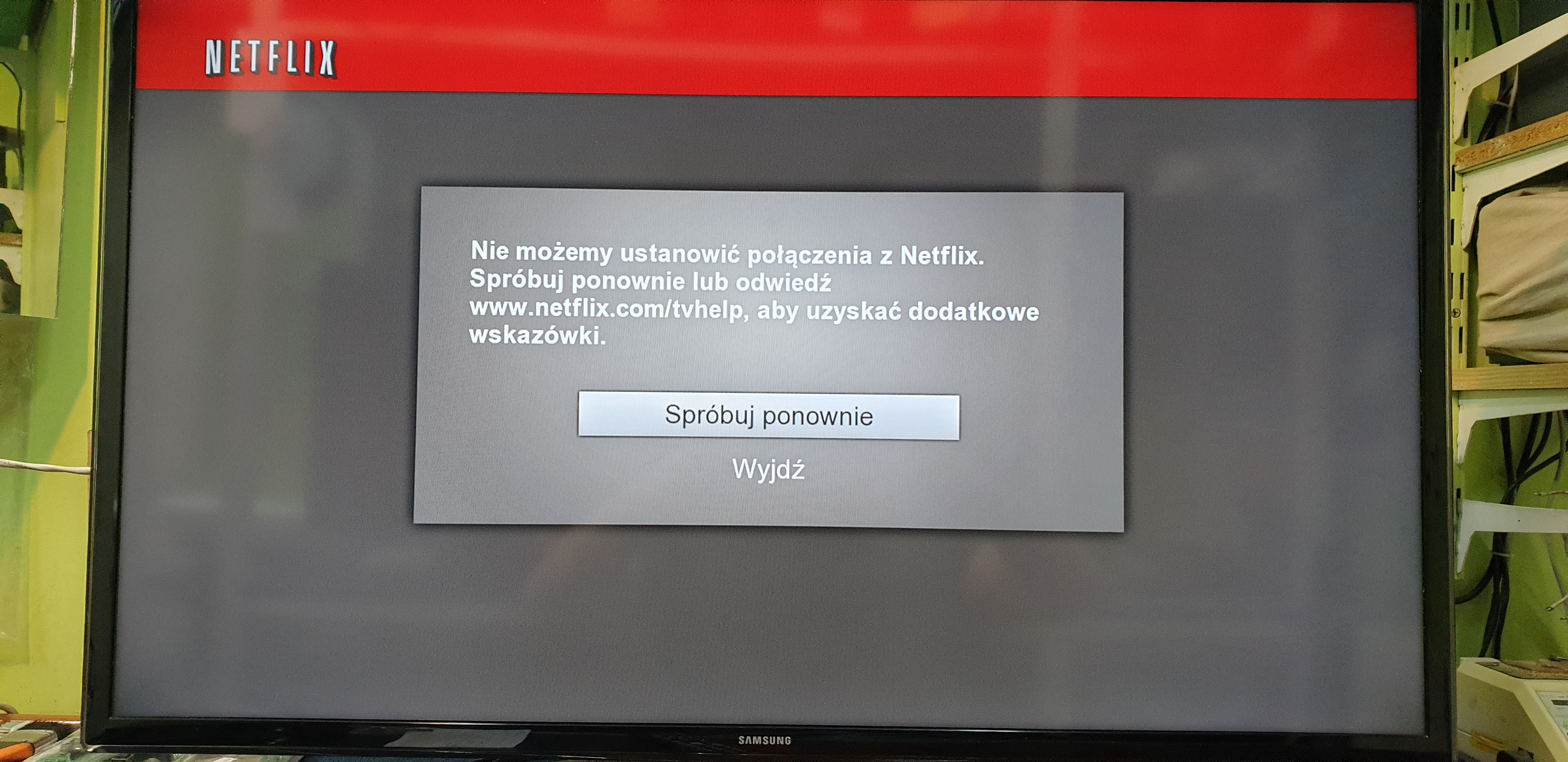 [Rozwiązano] UE40F6320 - Brak połączenia z Netflix po wymianie płyty