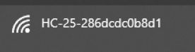 Visible Wi-Fi network named HC-25-286dcd0b8d1 with a signal icon