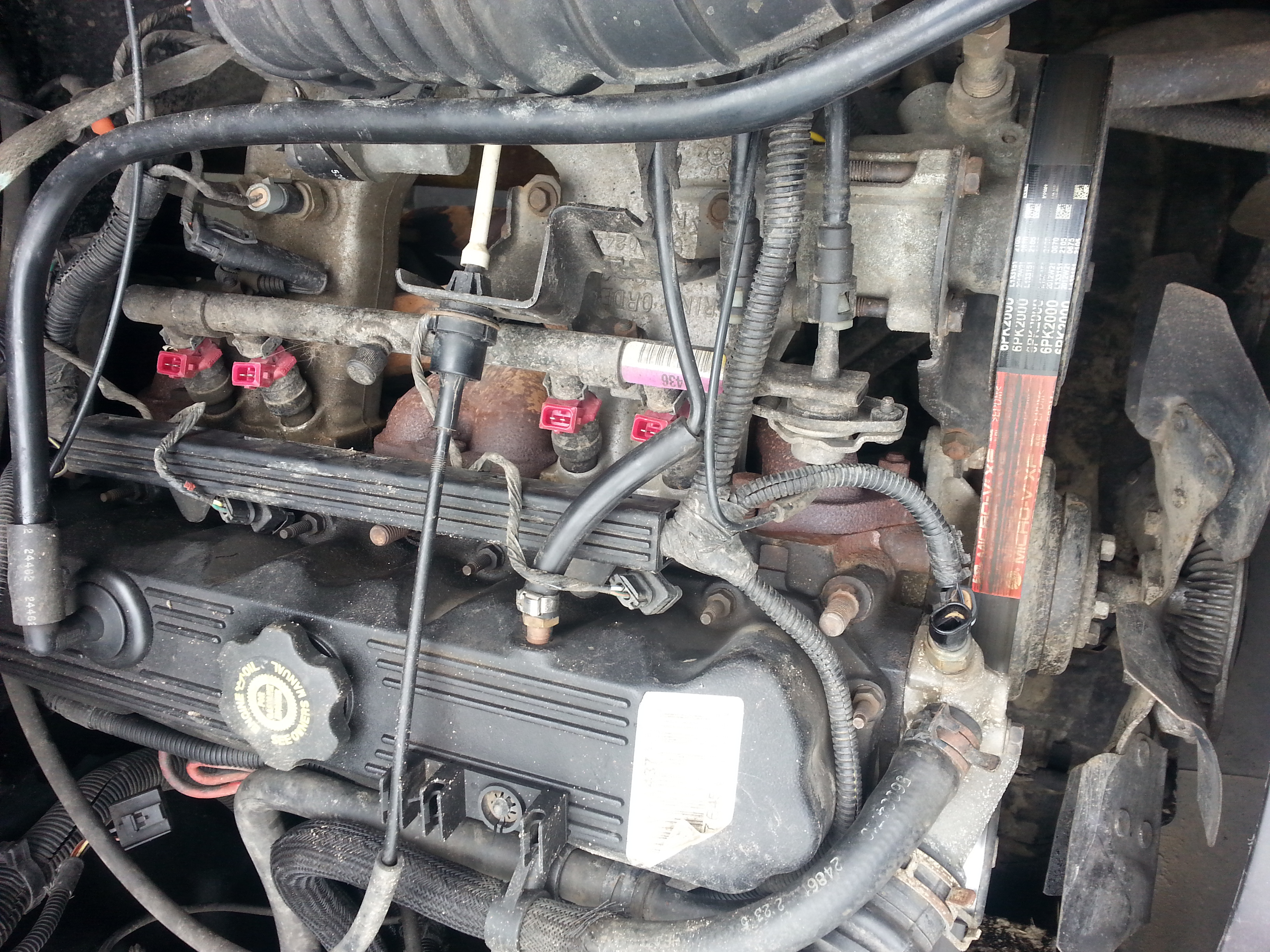 Jeep Wrangler YJ 2,5L Benzyna w oleju wzrasta poziom oleju