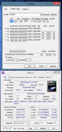 k10stat - Wysokie temperatury GPU po podkręceniu na Gigabyte GA-MA-785GT-UD3H