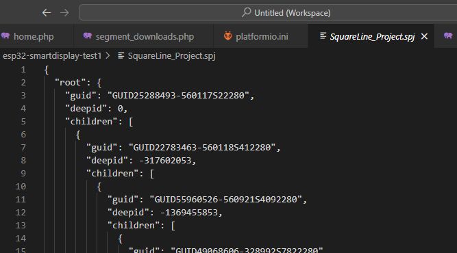 ESP32 and touch display - part 5 - LVGL in SquareLine Studio ESP32 and touch display - part 5 - LVGL in SquareLine Studio