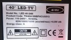 Memory dump dla Technika LED 40-248I, płyta CV309H-A, matryca LTA400HM21