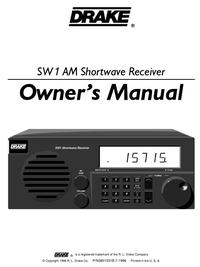 Drake SW-1 Manual EN