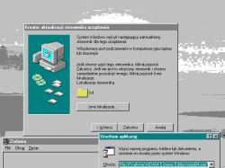 Kreator sterownika podczerwieni podczas instalacji Windows 95