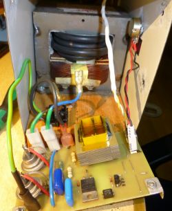 Homemade Spot Welder for Cells Homemade spot welder with visible electronic components and wires